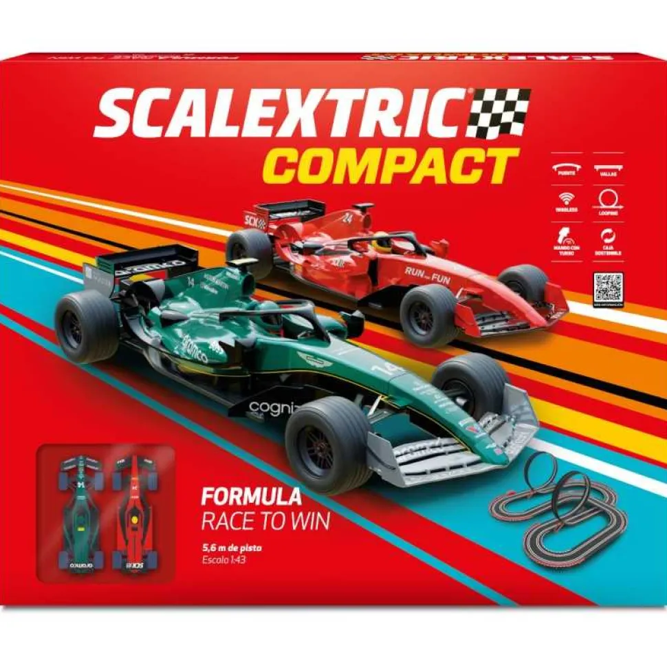 Circuito de Coches Scalextric Formula Race to Win Compact