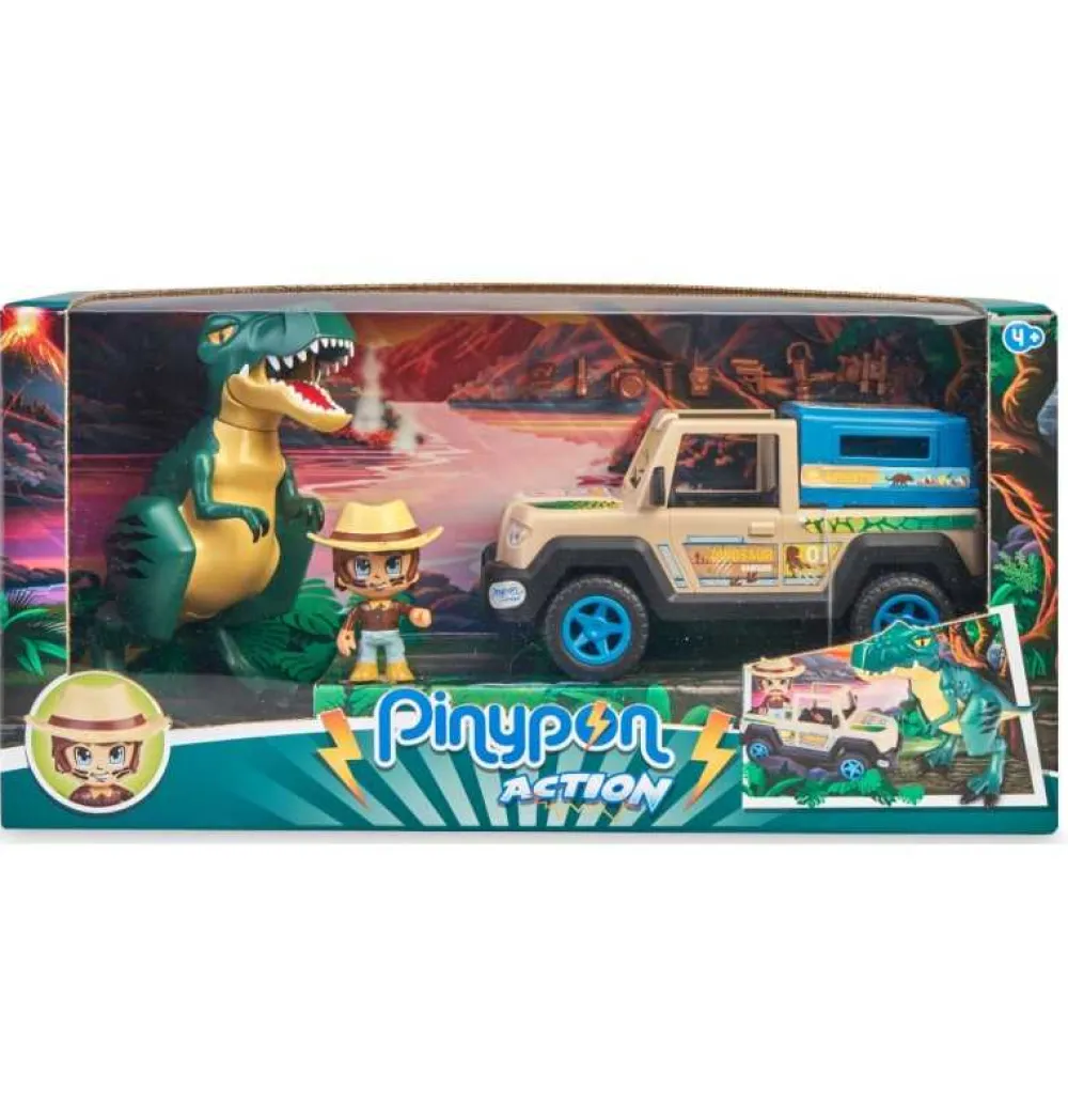 Clearance Famosa Coche Pickup con Dinosaurio Wild PinyPon Action