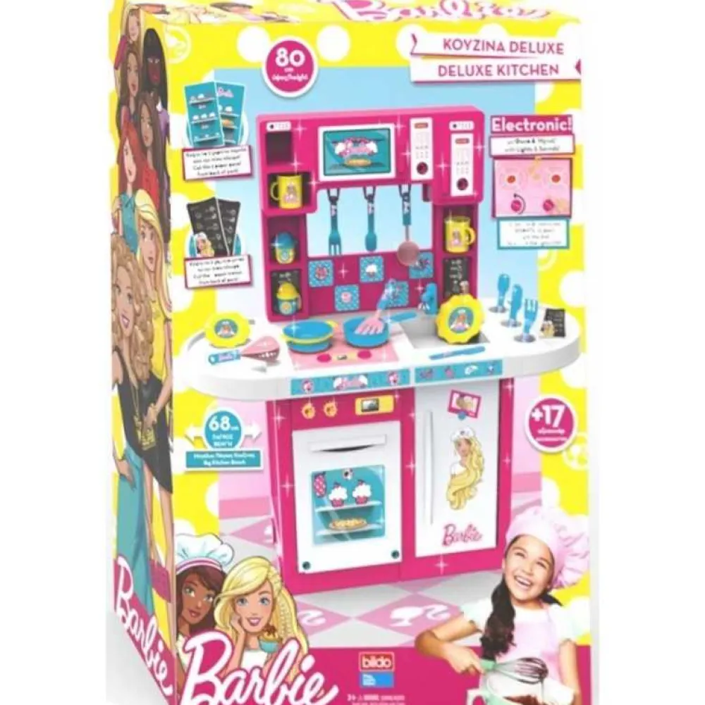 Outlet Barbie Cocina Infantil Fantasía Luxe Electrónica de Rosa