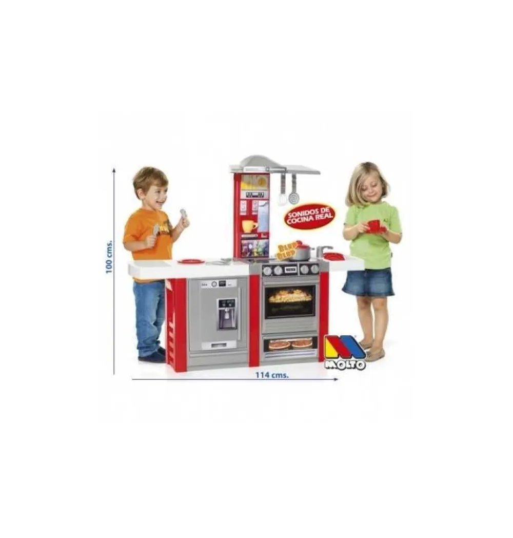 Discount Moltó Cocina Infantil Master Kitchen Electrónica color rojo
