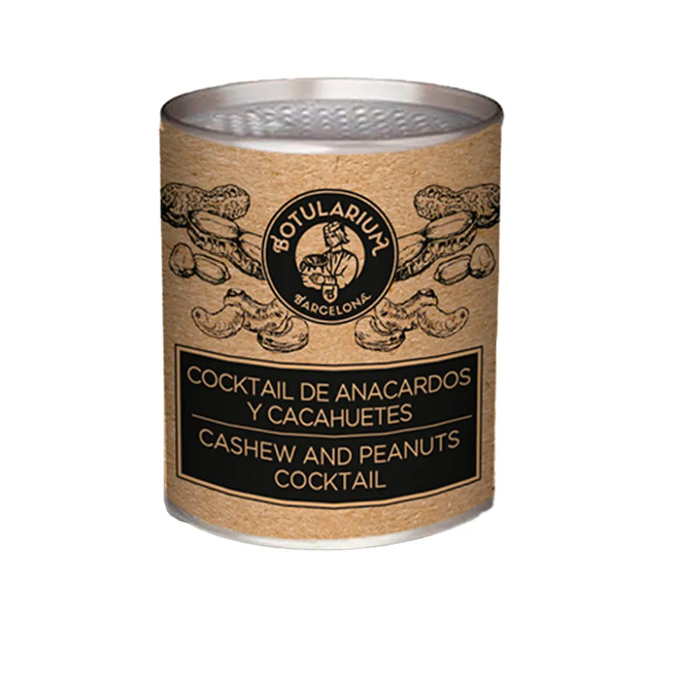 Cocktail de anacardos y cacahuetes. Pack de 10 latitas minibar x 60g