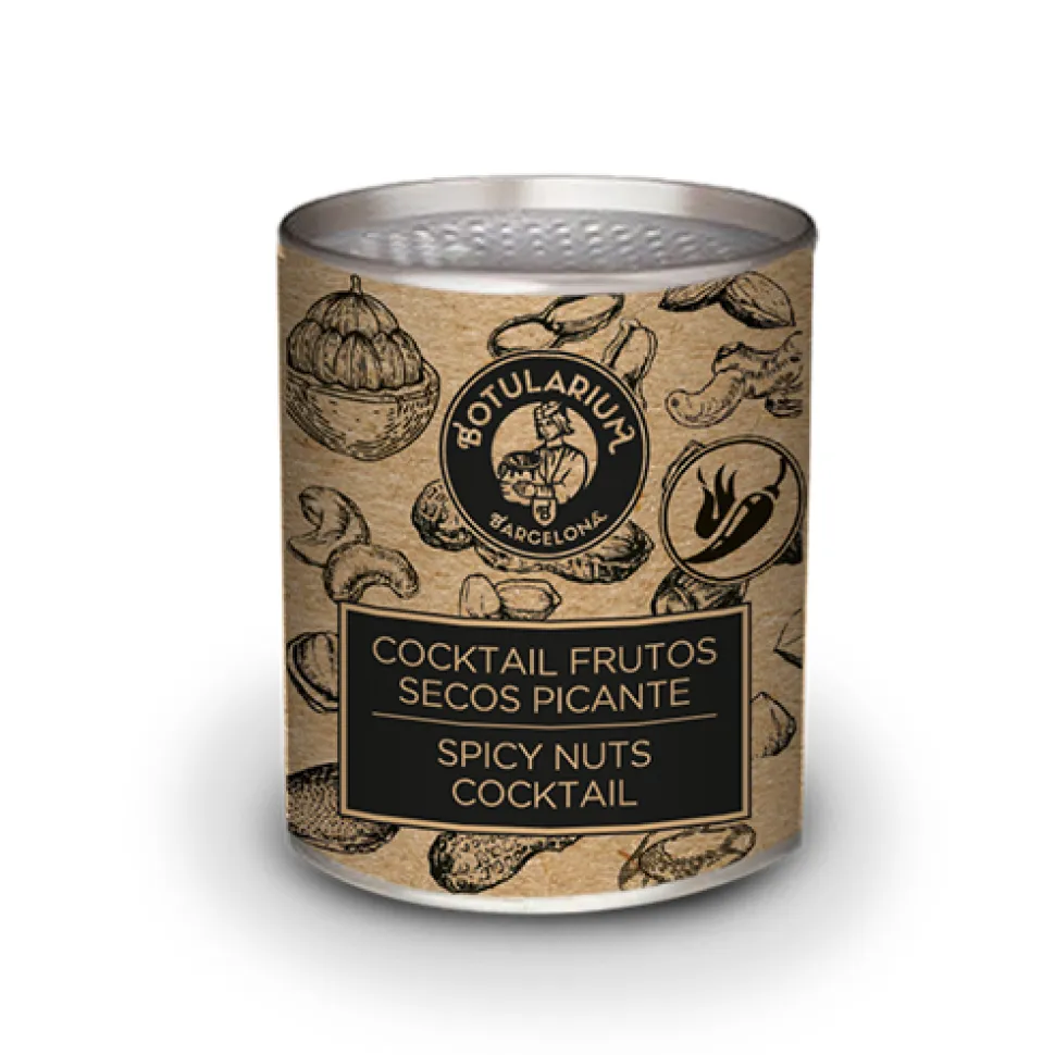 Cocktail picante (50g) y Cocktail salado (50g) Botularium (Pack con 5 latitas minibar de cada)