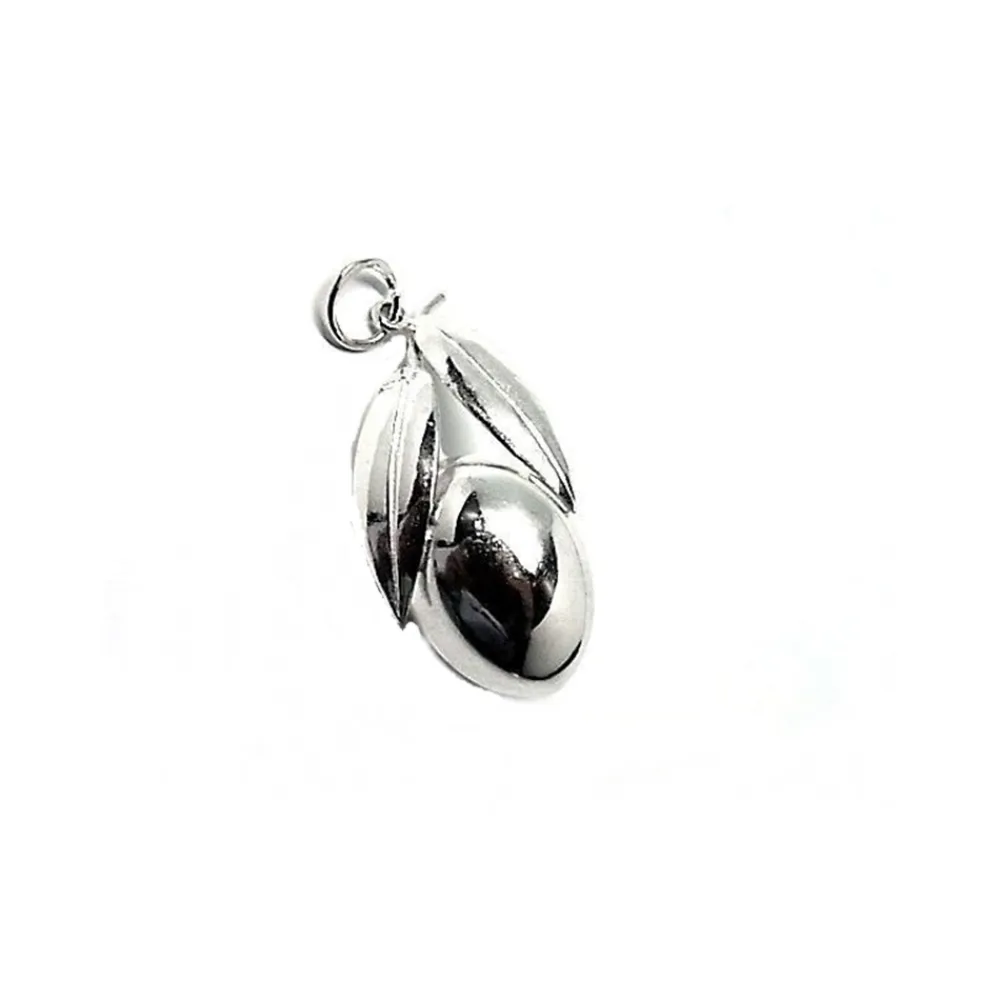 Discount Colgante Aceituna De Plata De Ley
