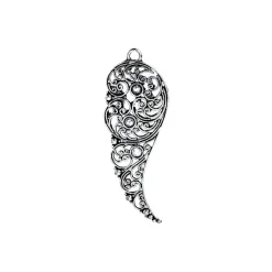 Colgante Ala de Ángel de 70 mm. Collar 60 cm