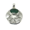 Sale Colgante De Plata De Ley Con Piedra Agatha Verde