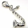 Colgante De Plata De Ley Saxofon Estilo Charms