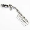 Colgante De Plata Estilo Charms Peine Con Circonitas
