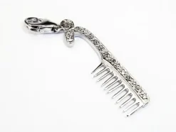 Colgante De Plata Estilo Charms Peine Con Circonitas