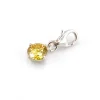 Online Colgante De Plata Estilo Charms Cristal Amarillo