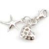 Colgante De Plata Lisa Amor Y Suerte Tipo Charms