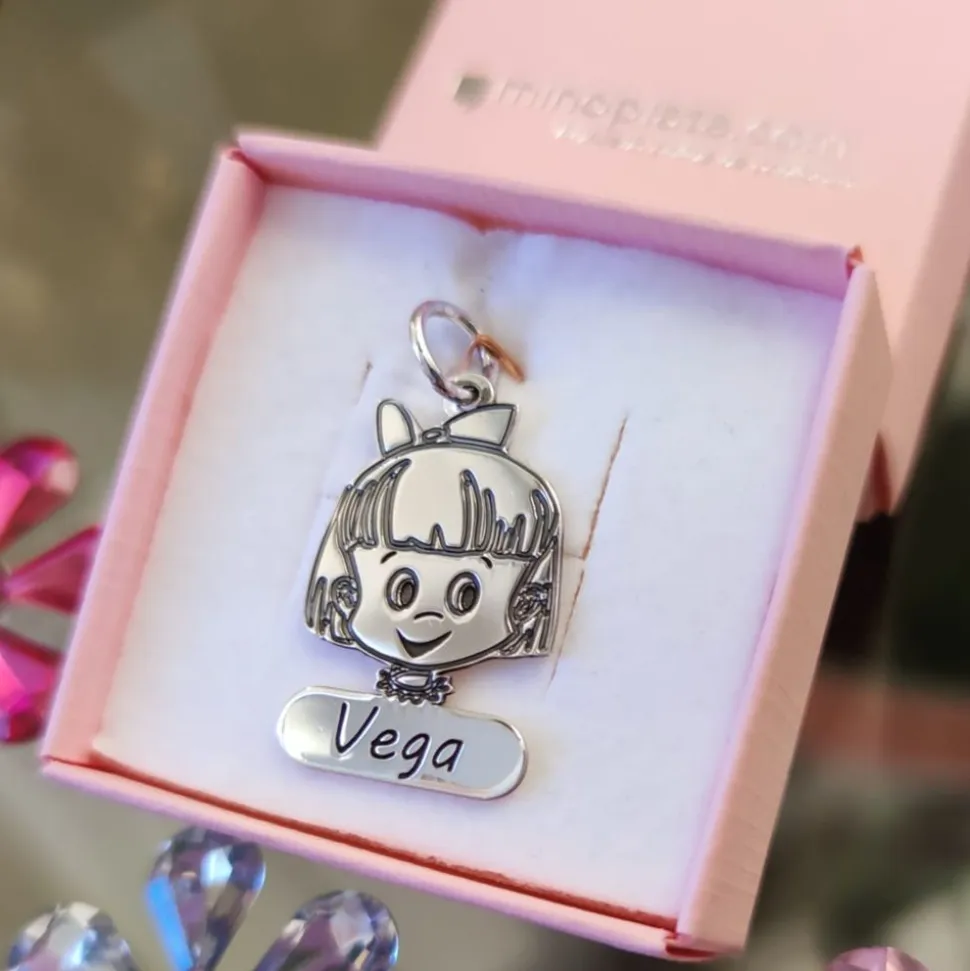 Colgante De Plata Niña Personalizado