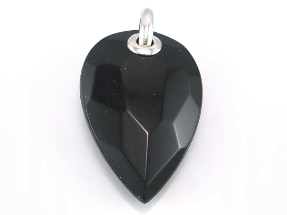 Clearance Colgante De Plata Rh Con Piedra Semipreciosa Facetada