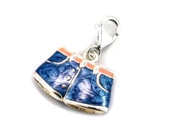Sale Colgante De Plata Short Celeste Estilo Charm