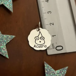 Colgante Horóscopo Acuario De Plata De Ley
