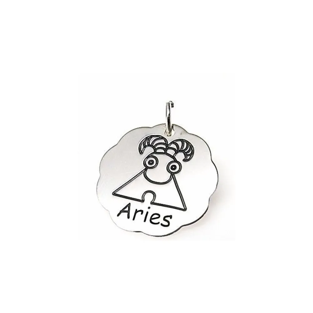 Online Colgante Horóscopo Aries En Plata De Ley