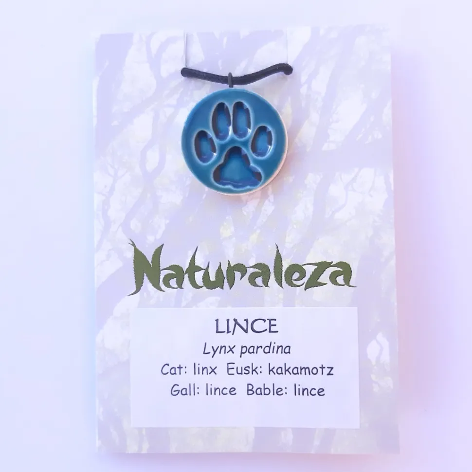Colgante huella de lince