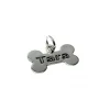 Colgante Hueso De Plata De Ley Nombre Personalizable