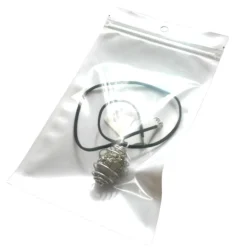 Best Creatulote Colgante Jaula espiral con mineral natural Pirita Chispa