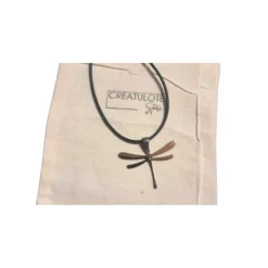 Sale Creatulote Colgante Libélula de acero inoxidable - 32x45x1 mm con collar 46.5 cm