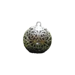 Clearance Creatulote Colgante Llamador de Ángel con cascabel calado con letras chinas 30 mm diámetro