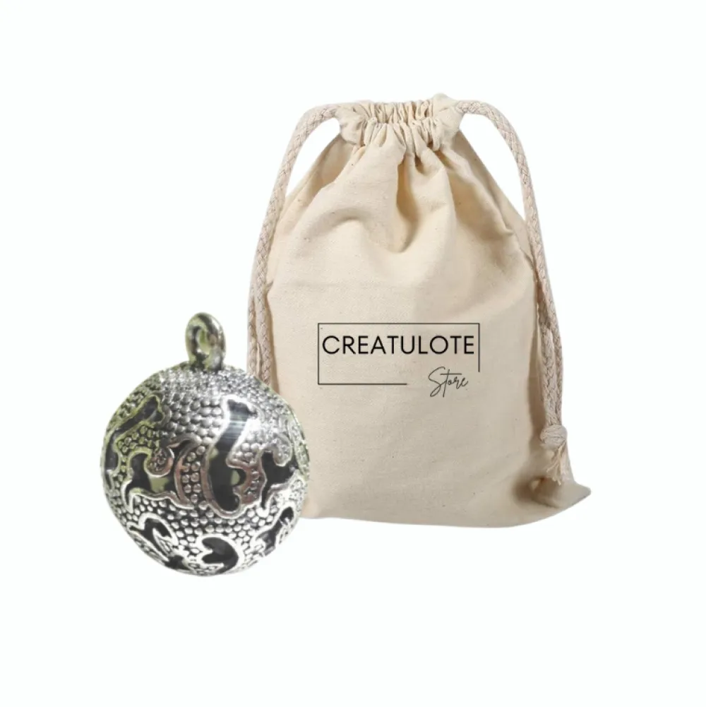 Hot Creatulote Colgante Llamador de Ángeles calado con cascabel 20 mm de diámetro