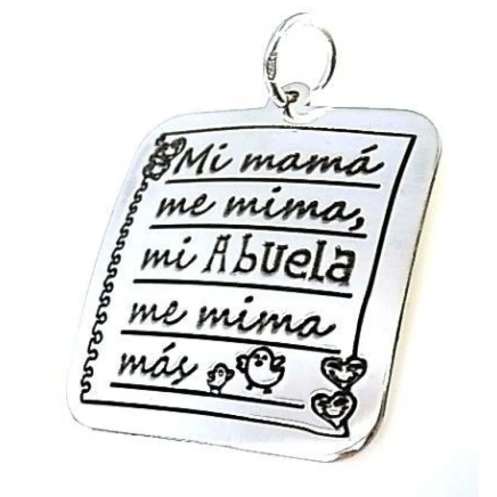 Hot Colgante Mi Mamá Me Mima De Plata