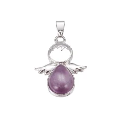 Clearance Creatulote Colgante Ángel con Amatista de 15 - 20 mm aproximados