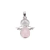 Online Creatulote Colgante Ángel con Cuarzo Rosa de 15 - 20 mm aproximados