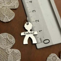Colgante Niño Con Nombre De Plata