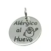 Colgante Plata Alérgico Al Huevo