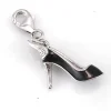 Hot Colgante Plata Y Esmalte Zapato Noche
