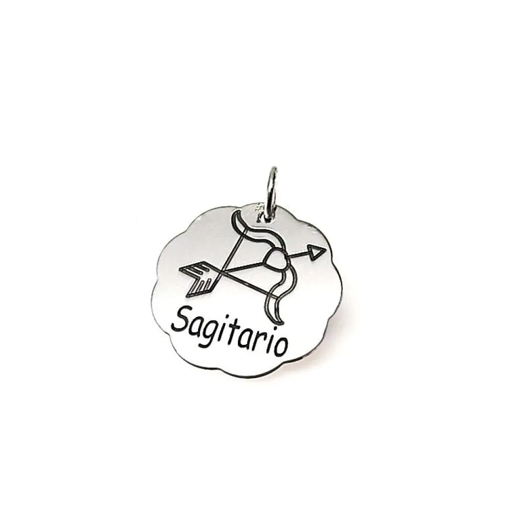 Sale Colgante Signo Zodiaco Sagitario En Plata De Ley