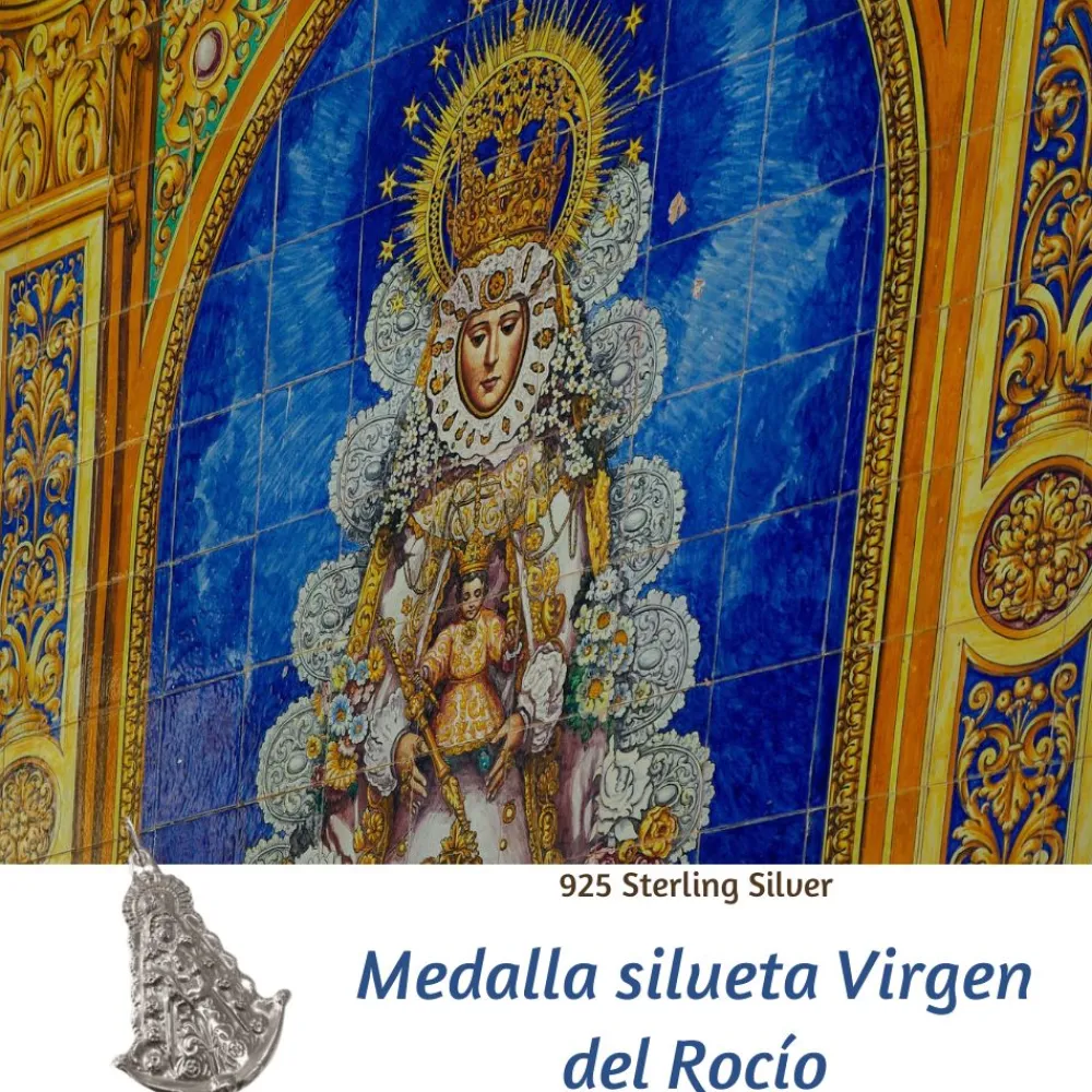 Discount Colgante Virgen Del Rocío De Plata