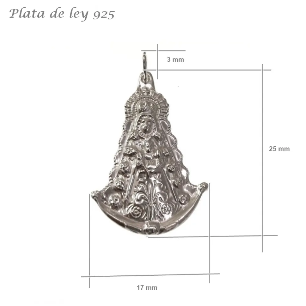 Discount Colgante Virgen Del Rocío De Plata