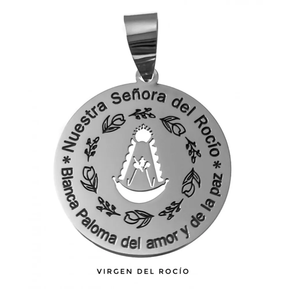 Clearance Colgante Virgen Del Rocío De Plata De Ley Calada