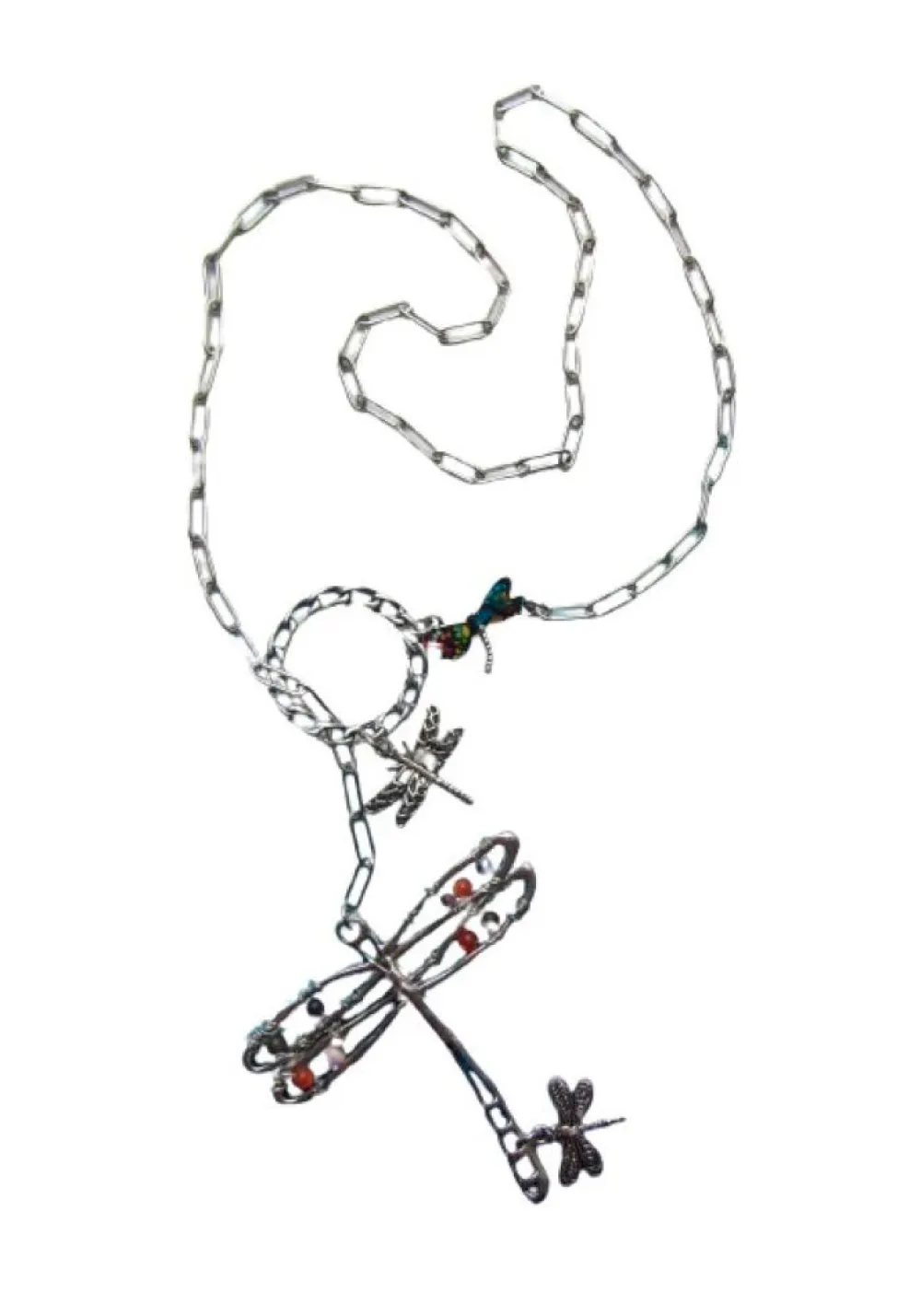 Sale Che Carino Art Collar acero libélulas con ojo de gato