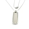 Collar Con Placa En Brillo De Acero Inoxidable