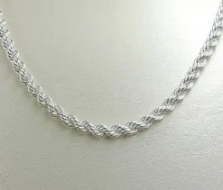 Collar Cordón 5 mm Plata de Ley 925