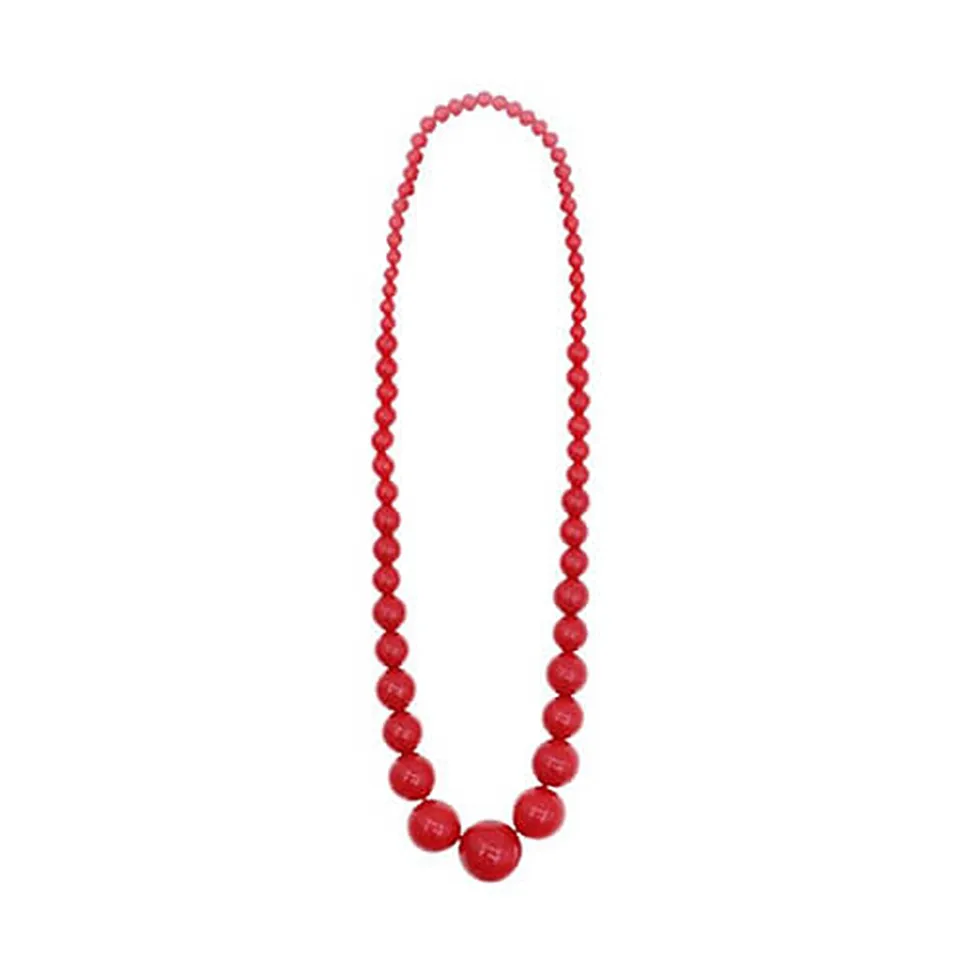 Collar de abalorios de plástico