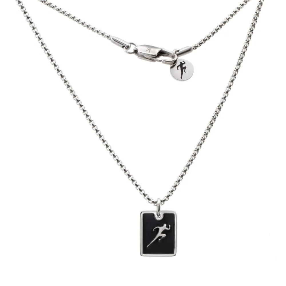 Online Collar De Acero Inoxidable Placa Corredor Atletismo