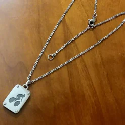 Online Collar De Acero Inoxidable Placa Decorada Con Figura De Ciclista