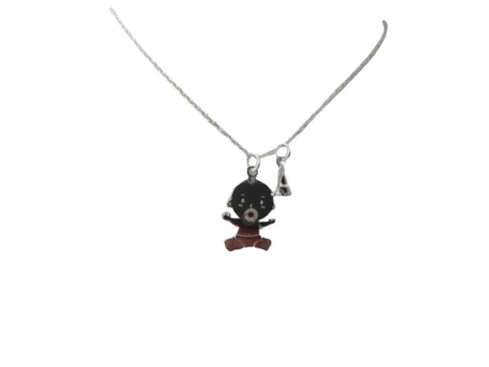 Collar plata bebé con inicial