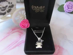Collar plata bebé con inicial