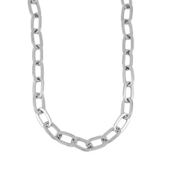 Collar unisex de acero con eslabones