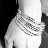 Best Conjunto De 7 Pulseras De Plata De Ley Semanario 3Mm Y 55M (Talla Xs)