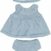 Sale Miniland Conjunto de punto Vestido azul y diadema (38 cm)