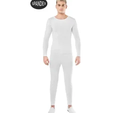 Conjunto Maillot Spandex en 2 piezas color Blanco para hombre