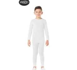 Conjunto Maillot Spandex en 2 piezas color Blanco para niños
