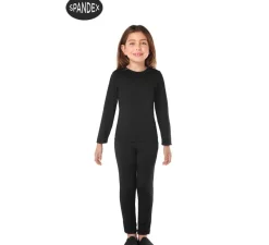 New Conjunto Maillot Spandex en 2 piezas color Negro para niños
