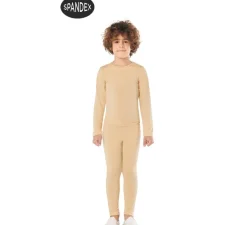 Conjunto Maillot Spandex en 2 piezas color Beige para niños